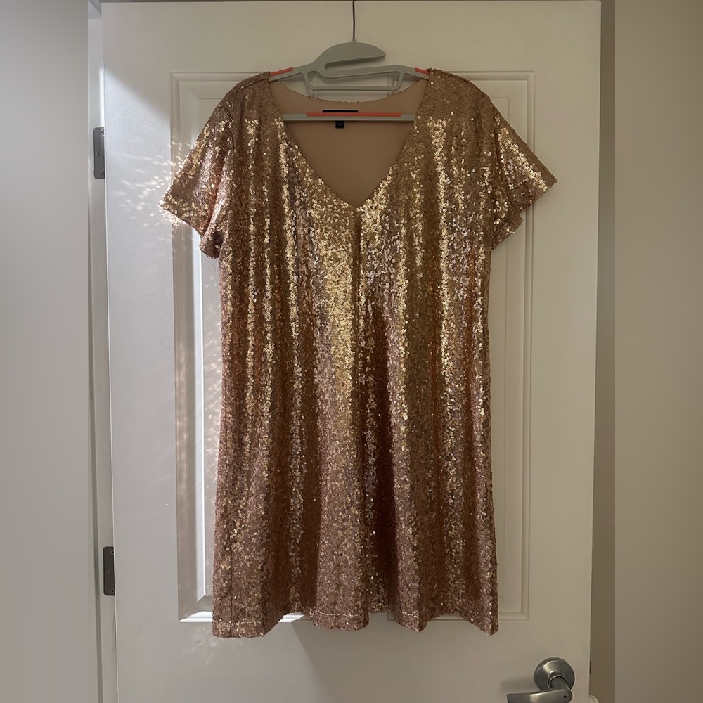 Lulus Rose Gold sequin dress